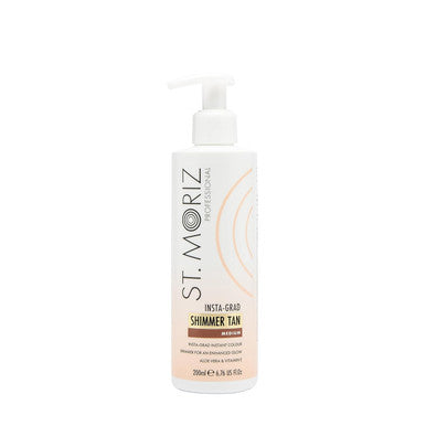St. Moriz Professional Medium Instant Tan 1 Day Wash Off Fake Tan Lotion with Aloe Vera and Vitamin E Fast-Drying Transfer-Resistant Vegan 150ml