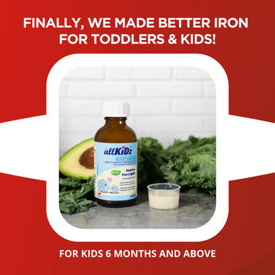 allKiDz - BioActive Iron Liquid 3.4 fl oz
