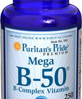Puritan's Pride Vitamin B-50 Complex Supports Energy Metabolism, 250 Caplets, by Puritan's Pride, 250 Count (Pack of 1) (585)