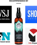 Natural Shoe Deodorizer Spray, Foot Odor Eliminator and Air Freshener - Organic Lemongrass, Mint, Tea Tree Essential Oils