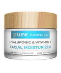 Pure Formula Hyaluronic Acid Vitamin E Facial Moisturizer Anti Aging Wrinkle Fine Lines Cream for Face and Eyes Hydrating Korean Made Facial Moisturizer Cream with Hyaluronic Acid Vitamin E