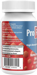 Proferrin Forte-12mg of high Absorbing Heme Iron Polypeptide. Easy on The Gut. 90 Tablets. 1mg of Folic Acid to aid in red Blood Cell Production. Not affected by Coffee, Calcium, or PPI's.