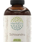 Herb Era Schisandra B120 Alcohol-Free Herbal Extract Tincture Concentrated Liquid Drops Natural Schisandra (Schisandra Chinensis) Dried Berry (4 Fl Oz)