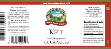 Nature'S Sunshine Kelp 100 Capsules