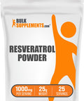 Bulksupplements.Com Resveratrol Powder - Resveratrol Supplement, Polygonum Cuspidatum, Resveratrol 1000Mg - Antioxidants Supplement, Vegan & Gluten Free - 1000Mg Per Serving, 25G (0.88 Oz)