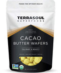 Terrasoul Superfoods Organic Cacao Butter Wafers 1 Lb - Raw | Keto | Vegan | Unrefined