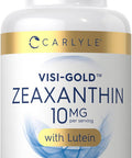 Carlyle Zeaxanthin 10mg | 120 Softgels | Eye Health Support with Lutein | Non-GMO Gluten Supplement