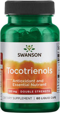 Swanson Double Strength Tocotrienols - Antioxidant - (60 Liquid Capsules 100mg Each)