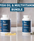 Dr. Tobias Omega 3 Fish Oil and Adult Multivitamin Includes Probiotics and PlantBased Enzymes Promoting Overall Health Made with Wholefoods