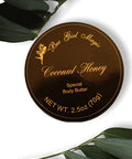 Bee Girl Magic Coconut Honey Body Butter with beeswax coconut oil vitamin e. silky smooth and hydrating