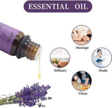 yethious 3 Pack Lavender Essential Oil 100% Pure Organic Aromatherapy Diffuser Oils 10ml for Massage Soap