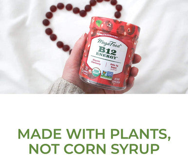 MegaFood Mega Food B12 Energy Cranberry 90 Gummies