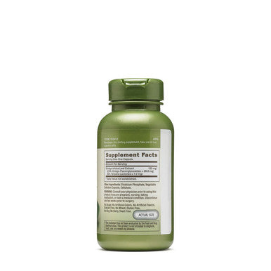Gnc Herbal Plus Ginkgo Biloba 120Mg Supports Mental Sharpness Vegetarian 100 Capsules