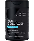 Multi Collagen Pills Type I II III V X Hydrolyzed Collagen Peptides with Hyaluronic Acid Vitamin C Contains 5 Types of Food Based Collagen NonGMO Verified Gluten