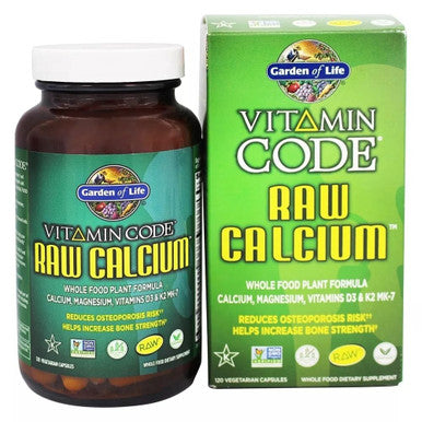 Garden of Life Vitamin Code Raw Calcium - 120 Capsules (Pack Of 2)