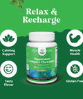 Natures Craft Sugar Magnesium Glycinate Chewable - Chewable Magnesium for Adults & Kids with Glycinate Taurate & Citrate Complex Plus Vitamins D3 B6 & C - Vegetarian Non-GMO & No Artificial Flavors (60 Day)