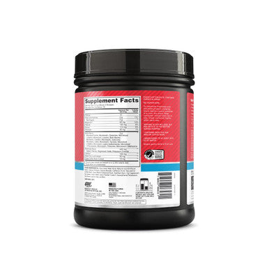 Optimum Nutrition Essential Amin.O Energy & Electrolytes - Energy Focus & Post-Workout Muscle Recovery - Strawberry Pre-Workout Electrolyte Powder Drink - Strawberry Burst 1.51 Lb (72 Servings)