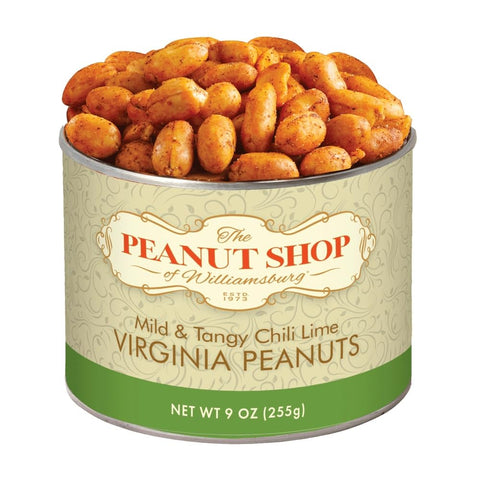 The Peanut Shop of Williamsburg Lightly Salted Handcooked Virginia Peanuts, Williamsburg Peanuts, Non-Gmo, Kosher Certified - 18 Oz Tin
