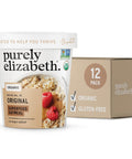 purely elizabeth Organic Original, Oatmeal Cups 2oz (12 Meals), Gluten-Free, Instant, Overnight