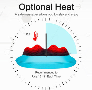 Mo Cuishle Shiatsu Neck Back Massager Pillow With Heat, Deep Tissue Kneading Massage For Back, Neck, Shoulder, Leg, Foot, For Men Women Mom Dad, Stress Relax At Home Office And Car