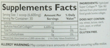 Neocell Super Collagen Type 1 & 3 Unflavored 198 G