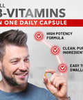 Divine Bounty Super B Complex Vitamins - All B Vitamins Including B12, B1, B2, B3, B5, B6, B7, B9, Folic Acid - Vitamin B Supplement - Support Healthy Energy Metabolism - 90 Vegetarian Capsules