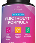 Sunergetic Premium Electrolyte Capsules Support for Keto Low Carb Rehydration and Recovery Electrolyte Replacement Tablets Includes Electrolyte Salts Magnesium Sodium Potassium 100 Capsules