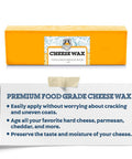 Fermentaholics Food-Grade Premium Cheese Wax Orange - 1 Lb. Cheesemaking Wax For Hard And Aged Cheeses Protect And Preserve Your Cheese