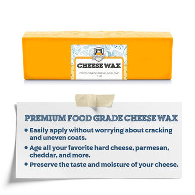 Fermentaholics Food-Grade Premium Cheese Wax Orange - 1 Lb. Cheesemaking Wax For Hard And Aged Cheeses Protect And Preserve Your Cheese
