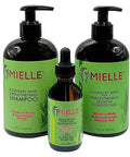 MIELLE Rosemary Mint Organics Infused with Biotin and Encourages Growth Hair Products for Stronger and Healthier Hair and Styling Bundle Set 3 PCS