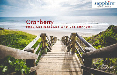 Sapphire Organics - Cranberry, ZERO Fillers, Pure ORGANIC, 120 Veggie Capsules, High Concentration 500mg, Made in Canada