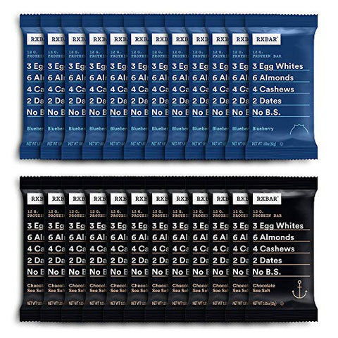 RXBAR Protein Bar, Variety Pack, 2 Flavors (24 Bars)