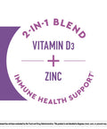 Nature Made Wellblends Elderberry With Immunecare Vitamin D3 And Zinc With Elderberry Flavor 30 Fast Dissolve Tablets