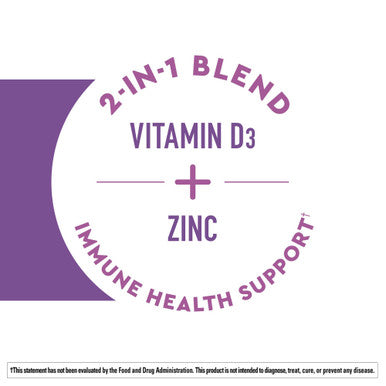 Nature Made Wellblends Elderberry With Immunecare Vitamin D3 And Zinc With Elderberry Flavor 30 Fast Dissolve Tablets