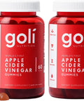 Goli Apple Cider Vinegar Gummy Vitamins - 60 Count - Vitamin B12 Gelatin- Gluten- Vegan & Non-Gmo