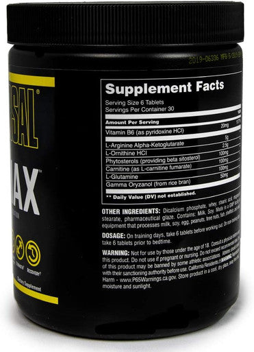 Universal Nutrition Classic Series Gh Max Superior Gh Optimization,180 Tablets
