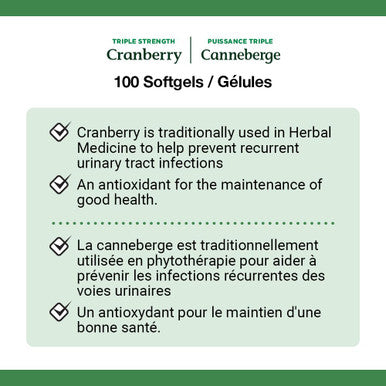 Nature s Bounty Natural Cranberry Fruit Vitamin C 100 Count