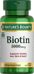 Nature'S Bounty Nature S Bounty Biotin 5000 Mcg 150 Rapid Release Softgels