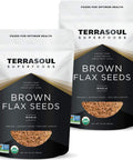 Terrasoul Superfoods Organic Brown Flax Seeds, 2 Pound