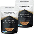 Terrasoul Superfoods Organic Brown Flax Seeds, 2 Pound