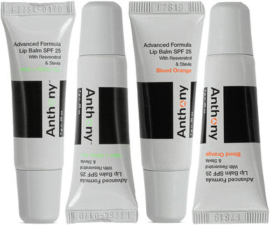 Anthony 25 SPF Lip Balm with Sunscreen for Lips ÃƒÂ¢Ã¢â€šÂ¬Ã¢â‚¬Å“ Contains Green Tea Extract, Shea Butter & Vitamin E ÃƒÂ¢Ã¢â€šÂ¬Ã¢â‚¬Å“ Moisturizing Repair Care Treatment for Chapped & Dry Lips 4-Pack