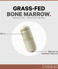 Codeage Grass Fed Bone Marrow Supplement ze Dried Non Defatted and Desiccated Beef Bone Marrow Pills Raw Whole Bone Marrow Bone Matrix Cartilage 3000mg per Serving 180 Capsules