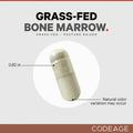 Codeage Grass Fed Bone Marrow Supplement ze Dried Non Defatted and Desiccated Beef Bone Marrow Pills Raw Whole Bone Marrow Bone Matrix Cartilage 3000mg per Serving 180 Capsules