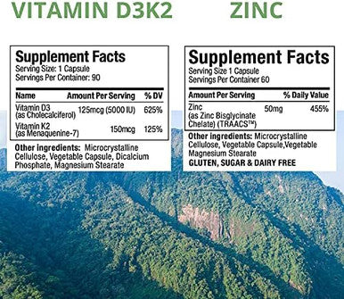 Nutramedix Immune Set 3Piece Kit With Cat'S Claw Zinc & Vitamins D3K2 For Immune Microbial Gastrointestinal Cardiovascular & General Wellness Support Liquid Drops & Capsules