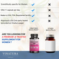 Vinatura Maca Root + Dim Capsules For Women Supplement 60