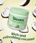 Bloom Nutrition Superfood Greens Powder Digestive Enzymes with Probiotics and Prebiotics Gut Health Bloating Relief Coconut + Milk Frother High Powered Hand Mixer
