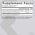 Apple Cider Vinegar Pills with Cayenne Pepper Made from Organic Fermented Apple Cider NonGMO Project Verified Vegan 120 Veggie Capsules