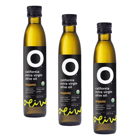 O Olive California Organic Extra Virgin Olive Oil Glass Bottle 25.4 Fl Oz