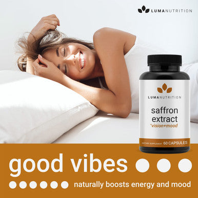 Saffron Extract Capsules - Premium Saffron Supplements - 88.50 mg Pure Saffron Pills - Mood Support - Eye Support - Made in The USA - 60 Capsules