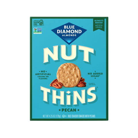 Blue Diamond Almonds Nut-Thins Hint of Sea Salt, 4.25 oz, Pack of 6